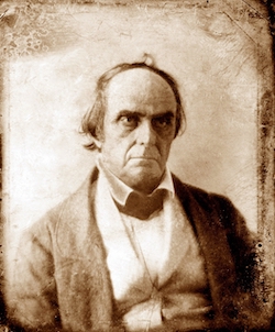 Daniel Webster (1782-1852) Federalist Congressman from New Hampshire and later Secretary of State. Daguerreotype by Mathew Brady, ca.1847.